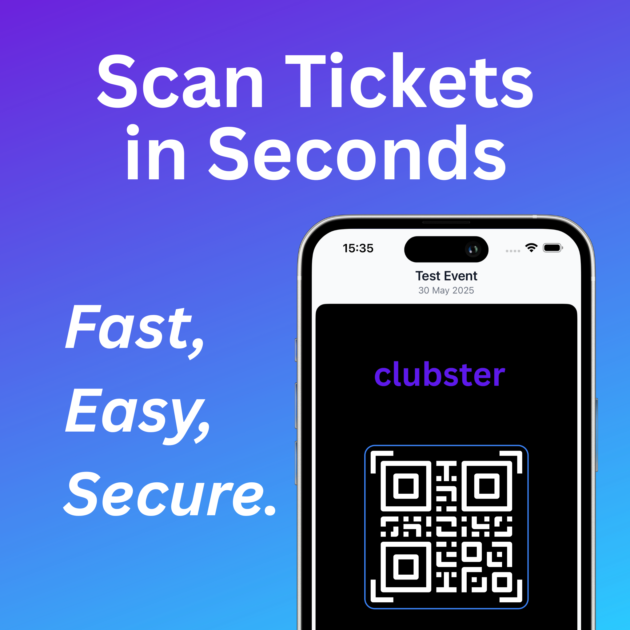 Clubster Scan App Preview