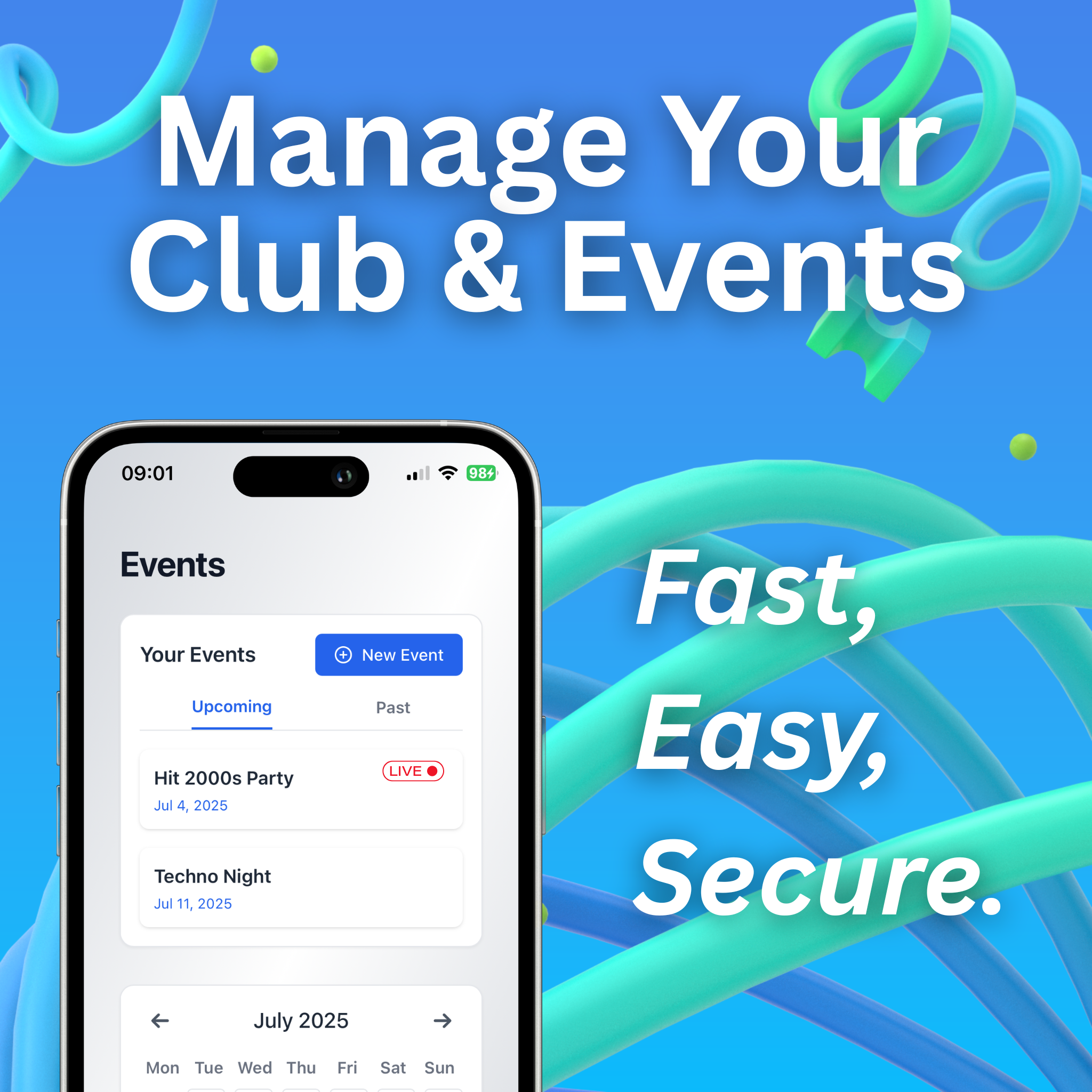 Clubster Pro App Preview